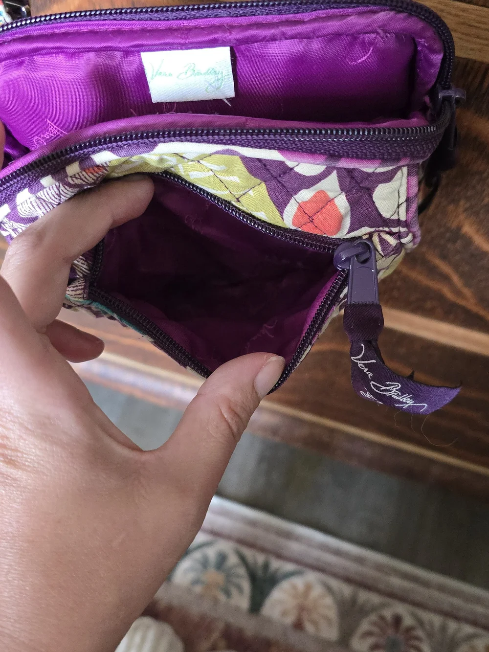 Vera Bradley compact quilted
